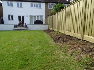 Fencing Replacement Project in Surbiton Side View Oilcanfinish Landscaping