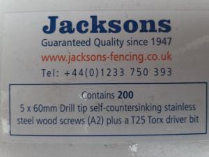 How to choose the correct screws for Jacksons Fencing Stainless Steel Screws
