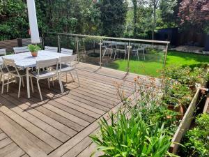 Glass Ballustrade Decking Installation in Kingston Upon Thames KT2 by Oilcanfinish Side View